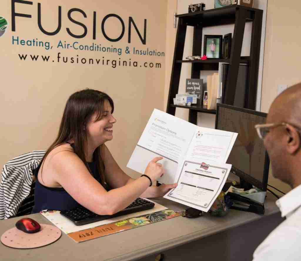 Paperwork with Customer